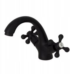 Gamma Álló mosdó csaptelep Retro Fekete Gamma (BRoU-bk)