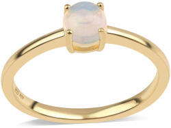  Arannyal Bevont Ezüst Gyűrű Etiópiai Opállal, ROS699/57