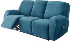  Relax Fotel Huzat (bársonyos, 3 üléses, tengerkék, rugalmas)