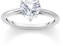 Thomas Sabo TR2476-051-14-54 Silver Ring with white Stone in Heart Shape Ladies, női
