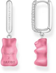 Thomas Sabo CR727-052-9 Silver Single Hoop Earrings Midiversion with pink Gold Bears 34, 5 mm Ladies, női