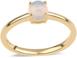  Arannyal Bevont Ezüst Gyűrű Etiópiai Opállal, ROS699/62
