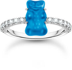 Thomas Sabo TR2459-052-1-54 Silver ring w. blue Goldbears , női