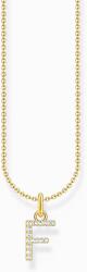 Thomas Sabo KE2245-414-14-L45V Gold-plated necklace letter F , női