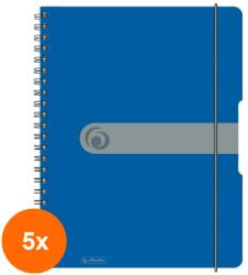 Pelikan Set 5 x Caiet A4 EOTG cu Spira, 80 File, Matematica, Albastru, Pelikan (REH-5xHRZ-11293065)