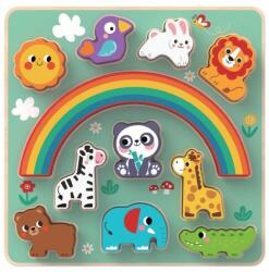 2Kids Toys Puzzle de echilibru cu animale 2 în 1 (DD2D33862)