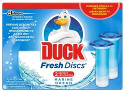 DUCK Rezerva Odorizant Gel pentru Vasul Toaletei Duck Fresh Discs Marine, 12 Discuri (JWMAN00122)