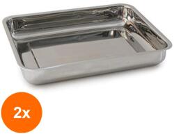 Grunberg Set 2 x Tava pentru Cuptor, din Inox, 41 x 32 x 5.50 cm, Grunberg (GUJ-2xIMT41)