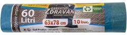 Zilan Saci Menajeri cu Snur, 63 x 78 cm, 60 l, Albastri, 10 Bucati (ZLN-EXT10542)