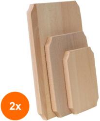 Zilan Set 2 x 3 Tocatoare de Bucatarie din Lemn de Fag, Zilan (LIZ-2xZLN-EXT6071) Tocator