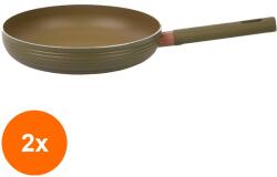 Grunberg Set 2 x Tigaie Aluminiu, Verde, Interior Anti-Aderent, Compatibila Plita Inductie, 20 cm, 1 l, Grunberg (GUJ-2xGR5719)