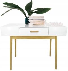 Family Asztal 1 fiókkal "Scandinavia" 90 x 40 x 79 cm - fehér, DA00366B