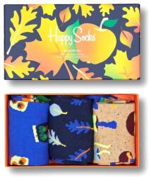Happy Socks Fall Edition - 3 pár zokni 36-40 narancssárga|színes|zöld