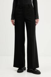 HUGO nadrág fekete, magas derekú széles, 50542647 - fekete 40