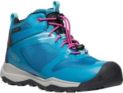 KEEN Wanduro Mid WP gyerek túracipő Fjord Blue/Fuchsia 32-33 32.5cm kék|rózsaszín|vörös