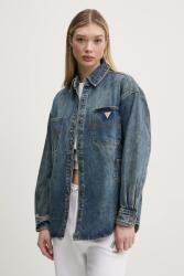 Guess Originals farmering női, galléros, sötétkék, relaxed, W5RG67 D4XY0 - sötétkék S