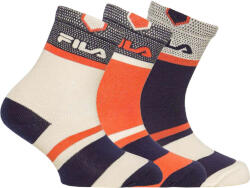 Fila gyerek zokni 3 db, 31-34 fehér|kék|színes