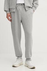 Benetton pamut melegítőnadrág fekete, sima, 342ZUF01B - szürke M