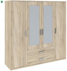 Intermeble TAMINA Gardróbszekrény Sonoma Tölgy színben. 200 cm