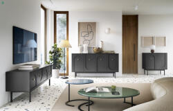 WIPMEB Éjjeliszekrény Fekete/Arany Színben. MAZOMA