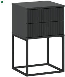 INTERMEBLE CADRO éjjeliszekrény 2 fiókkal, fémvázas, nyomásra nyíló (push)