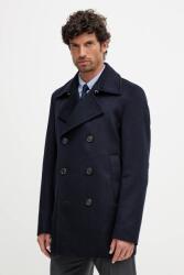 HUGO BOSS kabát kasmír keverékből sötétkék, 50551081 - sötétkék 52