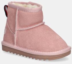 Tommy Hilfiger gyerek hócipő velúrból rózsaszín, T1A5-33614 - rózsaszín 27