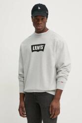 Levi's pamut melegítőfelső PREMIUM GRAPHIC CREW - szürke XL