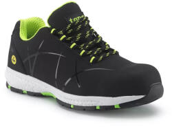 TOP Védőfélcipő S3 SRC kompozit orrmerevítő TOP ATON, fekete/zöld, 39-es (Pi-TOP_ATON-FEKETE39)