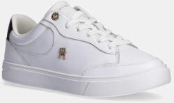 Tommy Hilfiger bőr sportcipő ESSENTIAL CHIC COURT SNEAKER RWB - fehér Női 41