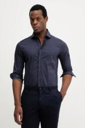 Benetton ing férfi, olasz galléros, slim, 5JUEUQ04D - sötétkék M