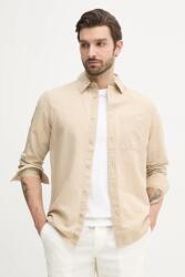 Calvin Klein len ing férfi, galléros, bézs, regular, J30J327295 - bézs XXL