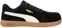 PUMA Iconic BLK/Gum Low S1PL ESD FO HRO SR munkavédelmi cipő (PUM-644400-38) - munkavedelemplusz