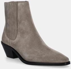 BOSS magasszárú cipő velúrból Niara - barna Női 38