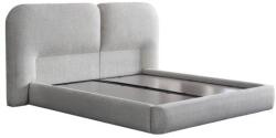 ABC Bedding Pyramid kárpitozott ágyneműtartós ágy - világos szürke - 90x200