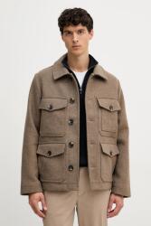 Tommy Hilfiger ingkabát gyapjúkeverékből barna, átmeneti, MW0MW40624 - barna XL
