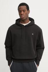 Calvin Klein pamut melegítőfelső fekete, férfi, sima, kapucnis, J30J326748 - fekete S