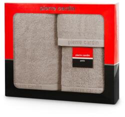 Eurofirany Evi Pierre Cardin 3db-os pamut törölköző szett Sötét bézs