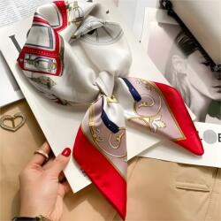  VC-38936 Kendő - Piros / Fehér