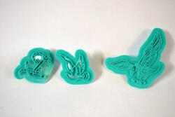 Family Collection marcipán/fondant mintázó vasmacska, galamb, sas