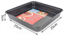 Family Collection tepsi 5x25x25cm négyzet alakú fém
