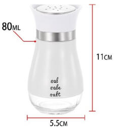  Family fűszertartó üveg 80ml fehér
