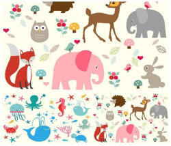  Family tányéralátét PP 435X285MM 4F. GYEREK MINTA