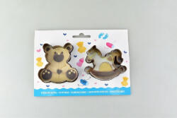 Family Collection marcipán / fondant mintázó, műa. , maci és hintaló - 2r