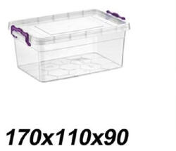  Family tároló doboz csatos műa. 0, 75l