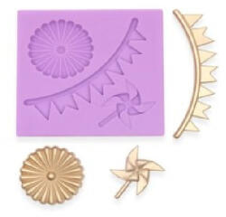 Family Collection marcipán/fondant mintázó 'party kellékek' 98x102x9mm