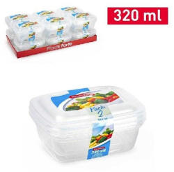  Family ételtároló doboz szett szögletes 2db-os műa. 320ml