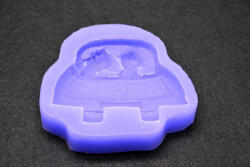 Family Collection marcipán/fondant mintázó, szilikon, just married autó (10x11, 5 cm)