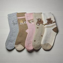 Aura Via Gyerek LÁNY vastag Maci mintás zokni szett - 5 pár/csomag 32-35 102945