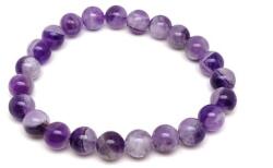 R. M. ékszer Ametiszt chevron golyó karkötő 8-9mm (058020)